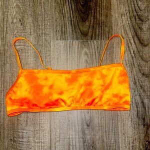 Orange bathing suit top